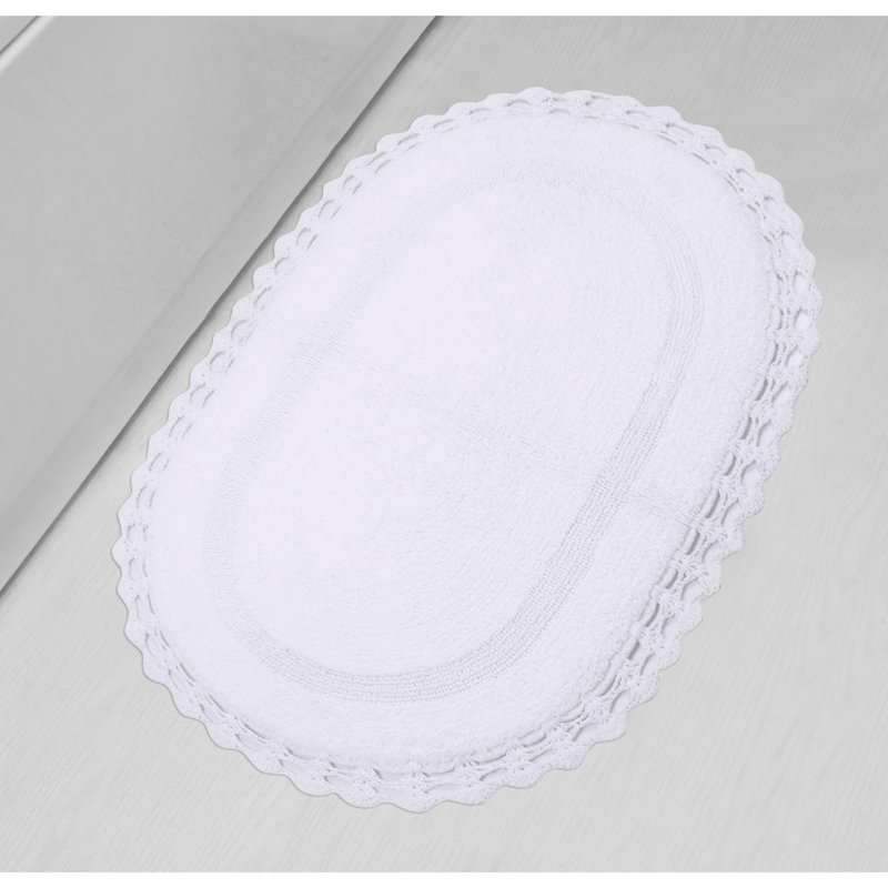 Tapis de bain doux, Blanc, l 24 po x L 40 po