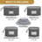 Fine China Storage - Set Of 4 Quilted Cases For Dinnerware Storage. Sizes: 12" - 10" - 8" And 7" Wide - Grey - 48 Felt Plate Separators Included