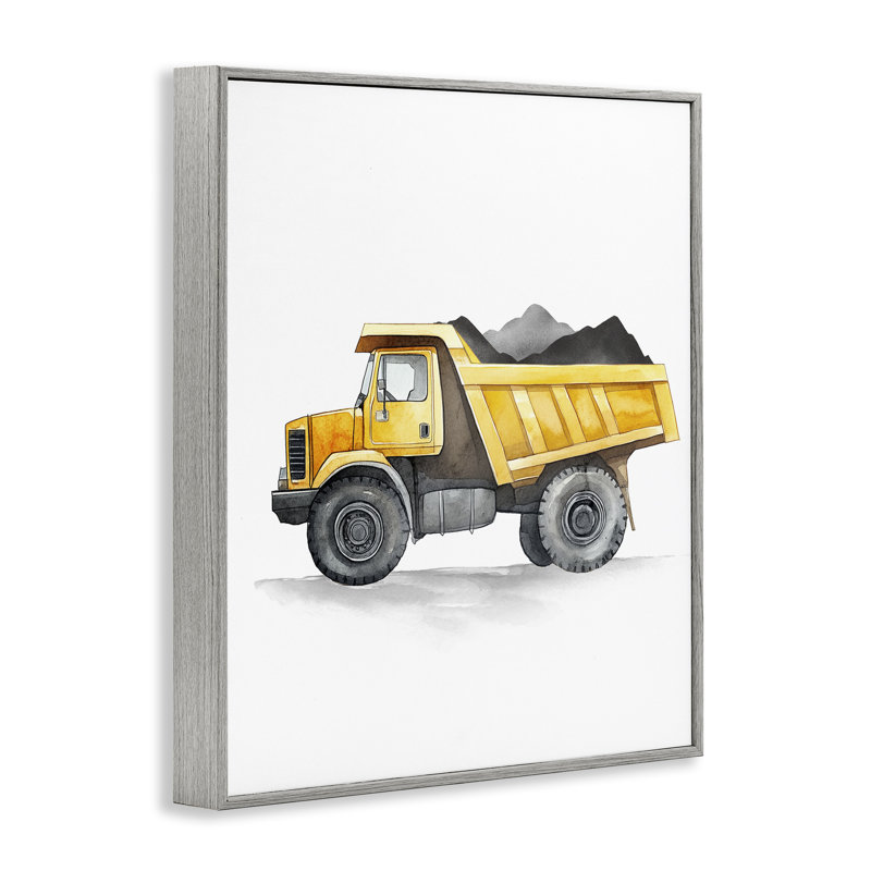 Giclée encadrée de camion de travail, Estampe numérique Farmhouse, H 20 po x l 16 po