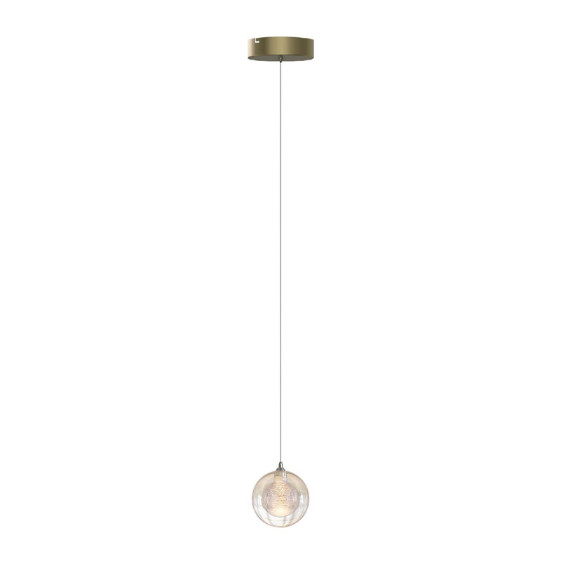 Riverdale 1 - Light Single Pendant, Brushed Brass
