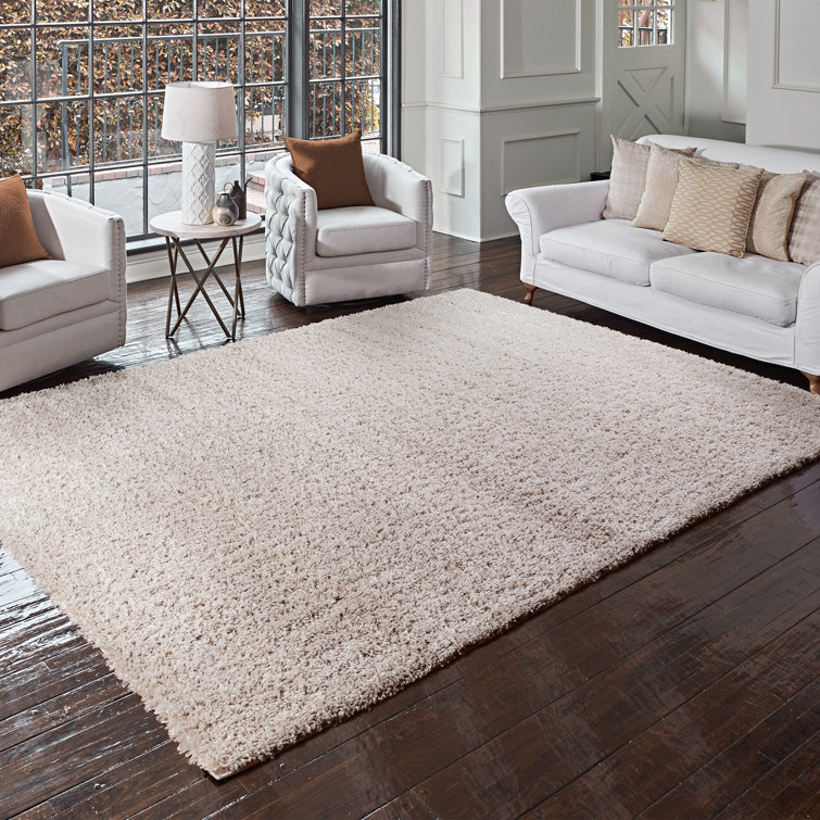 Gertmenian Anjou Modern Solid Colour Polypropylene Shag Area Rug