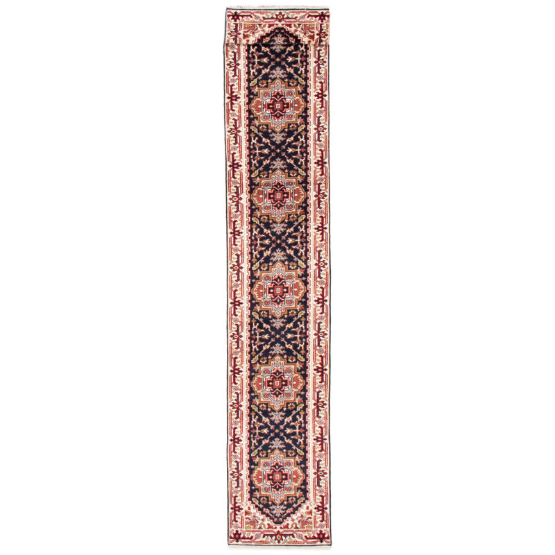 One-of-a-Kind 2'6" X 19'10" New Age Runner Wool Area Rug in