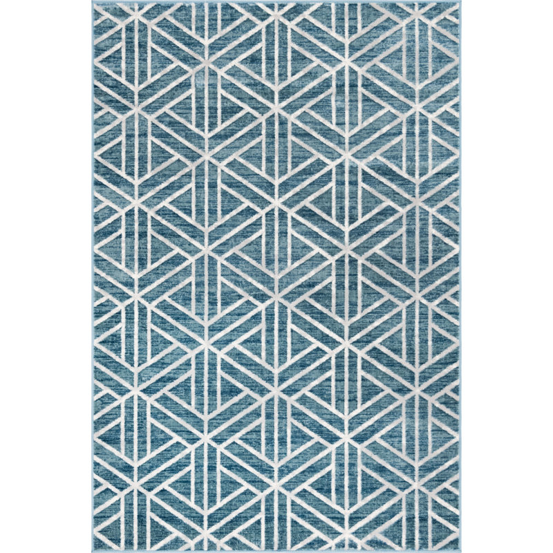 Nucla Geometric Indoor Rug, Rectangle 6'1" x 9'
