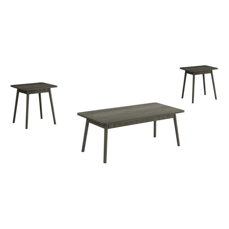 Ensemble de table (seulement avec table basse), Gris