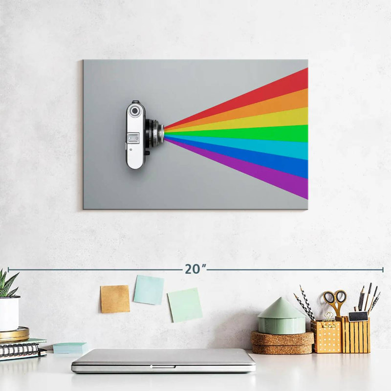 Senne Rainbow Camera Flash, 8" H x 12" W