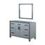 48 po Meuble-lavabo de salle de bain gris foncé - miroir de 34 po, armoire spacieuse et tiroir de rangement avec meuble-lavabo à 22 tiroirs-118731526