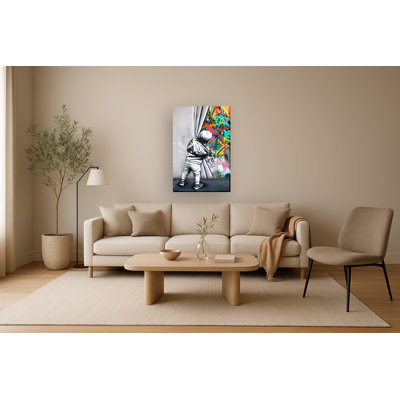 Art mural en toile «Pull it back» - 32 po x 48 po