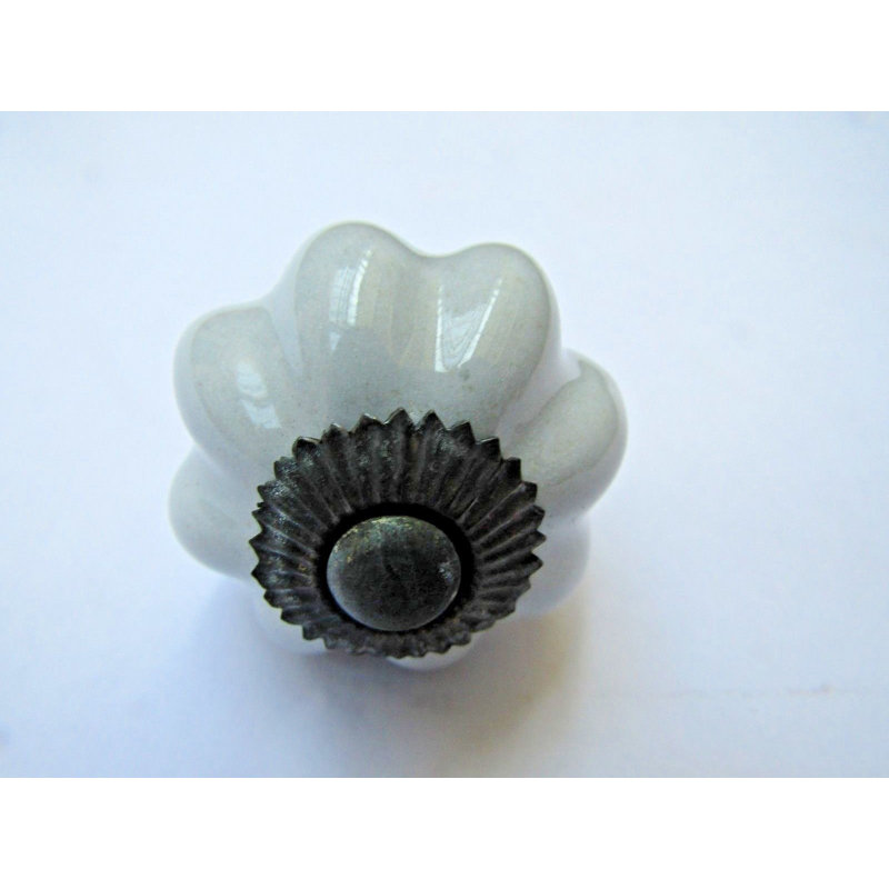 Coffee 30mm Pumpkin Novelty Knob, Duck Egg Blue