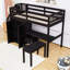 Lit mezzanine en bois avec bureau intégré et tablettes-1234264581-1234264587