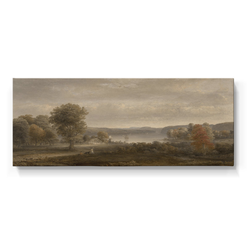 Série paysage - DCCDXLIV - Toile tendue avec châssis - Prêt à être accroché, H 16 po x l 40 po
