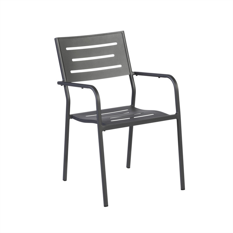Patio Dining Armchair, Anthracite