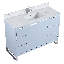 Meuble-lavabo simple autoportant 48 po avec plateau en pierre Gerwyn-462137831-462137371