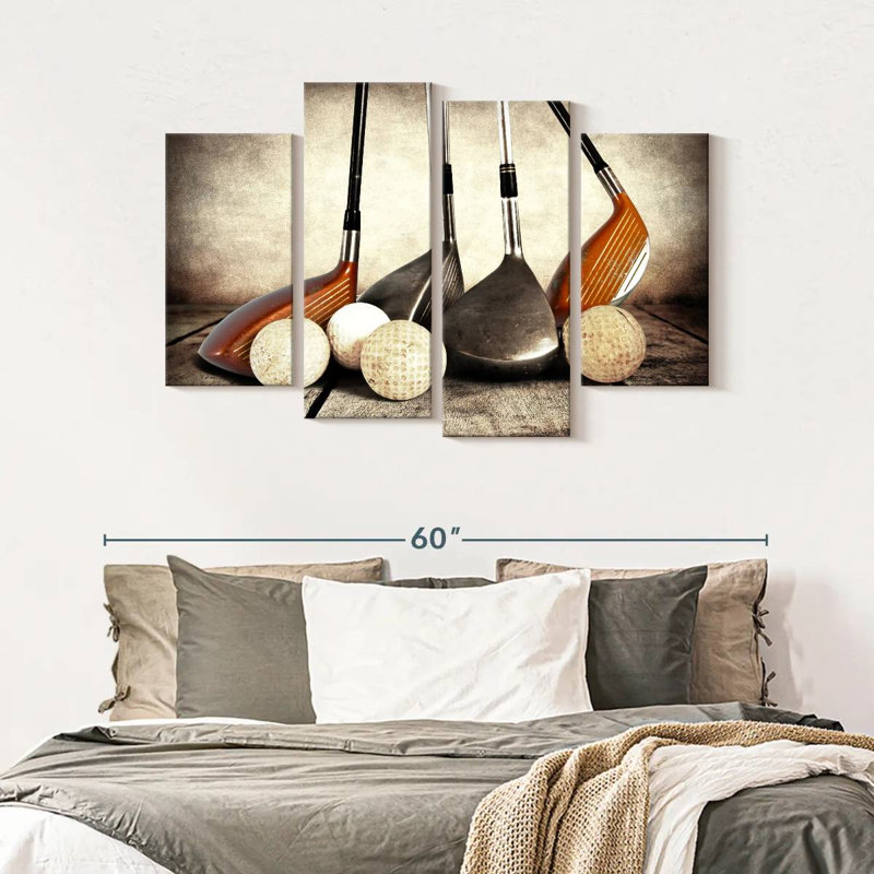 " Golf Sets " 4 - Pieces, 32" H x 52" W x 1.25" D