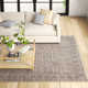 Gattis Hand-Knotted New Age Wool Area Rug in Gray