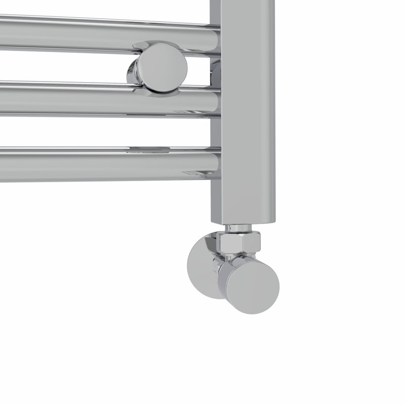 Cano Curved Heated Towel Rail Radiator Bathroom Ladder Warmer, Chrome, 100cm H x 30cm W x 3.4cm D