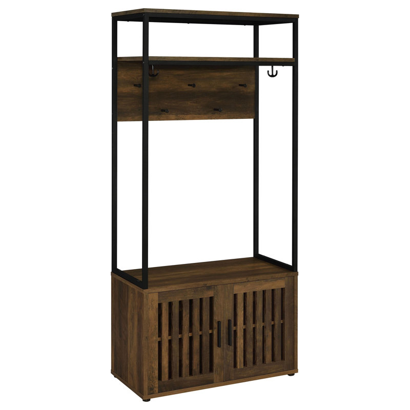 Banc de rangement pour vestibule 2 portes Isilda