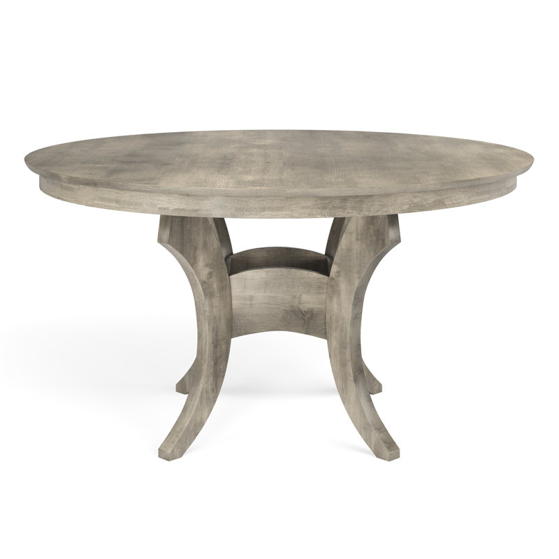 Maple Round Solid Wood Dining Table, Nantucket, 42" L x 42" W