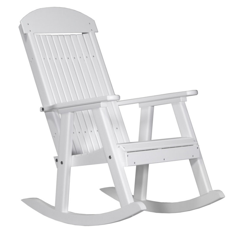 Fauteuil à bascule porche Tarik, Blanc