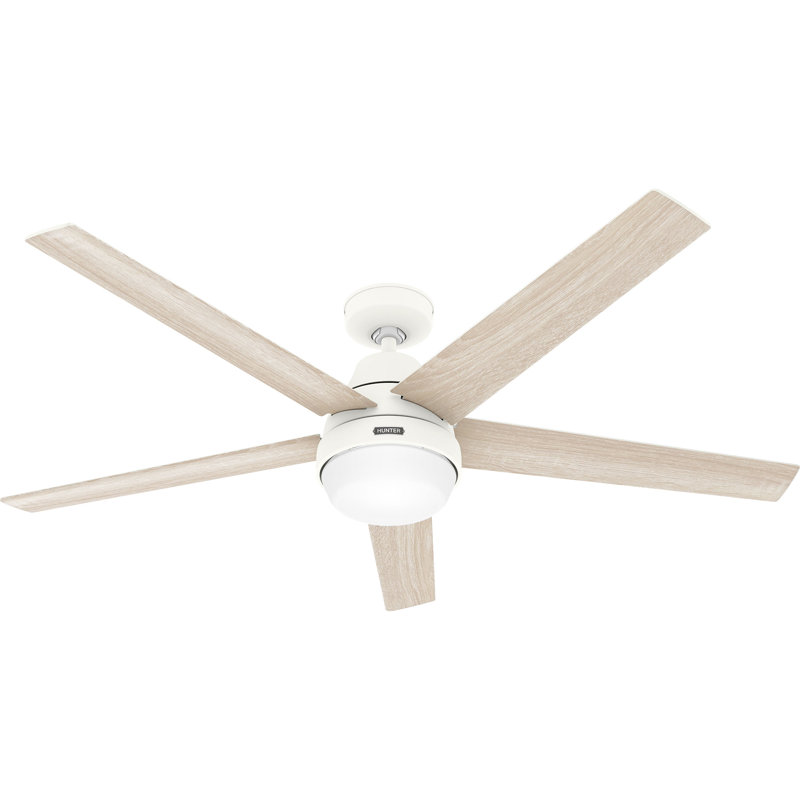 Hunter 60 inch Aerodyne Wi-Fi ENERGY STAR® Ceiling Fan with LED Light Kit and Handheld Remote