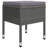  Dining Set Grey Solid Acacia Wood, Powder-Coated Steel, PE Rattan-682292837-682292839