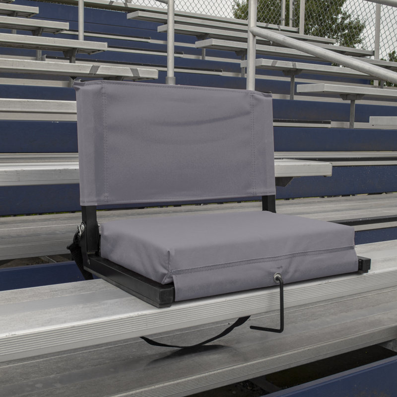 Folding Stadium Seat, Gray