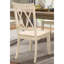 Deux chaises d'appoint blanches, transitionnelles, à dossier, en placage de pin,-517511150