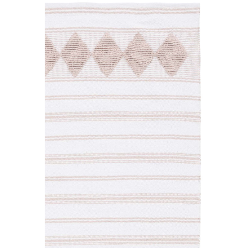 Breckenridge Flat Weave Cotton Geometric Rug, Rectangle 4' x 6'
