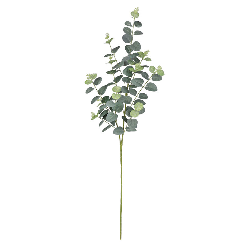Ensemble de 3 branches d'eucalyptus artificiel, Vert givré
