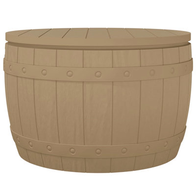 Rosalind Wheeler Cutaio 67.5 cm W 127 L Water Resistant Deck Box in Brown