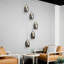 5 - Light Unique LED Glass Pendant Long Staircase Chandelier