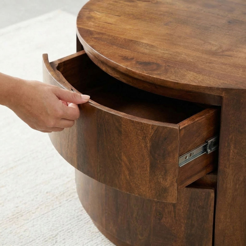 Brettly 2-Drawer Coffee Table, Chestnut
