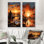 Tente sahraouie, paysage africain I - ensemble d'art mural sur toile paysage africain