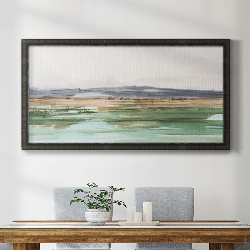 Serene Mountain View I - Reproduction de photo sur toile simple, Noir, L 45 po x H 25 po x P 1 po