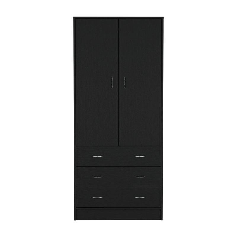 Armoire à double porte, Noir