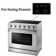 Thor Kitchen 36" 6 Cubic Feet Electric Free Standing Range with Radiant Cooktop