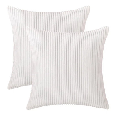 Coussin en velours côtelé Corduroy
