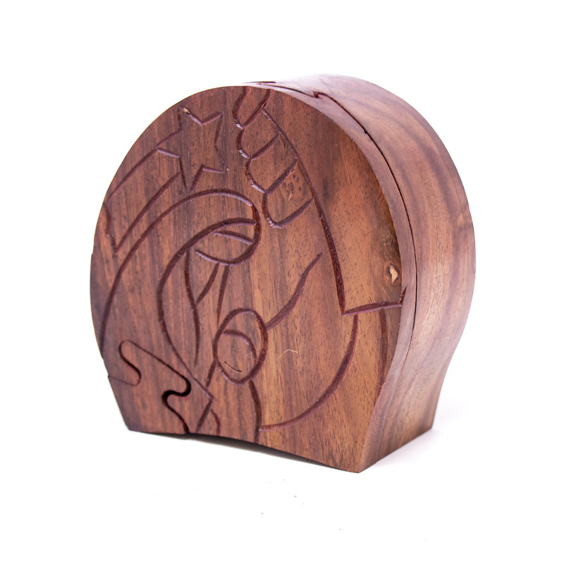 Boîte de puzzle en bois de sheesham fait à la main