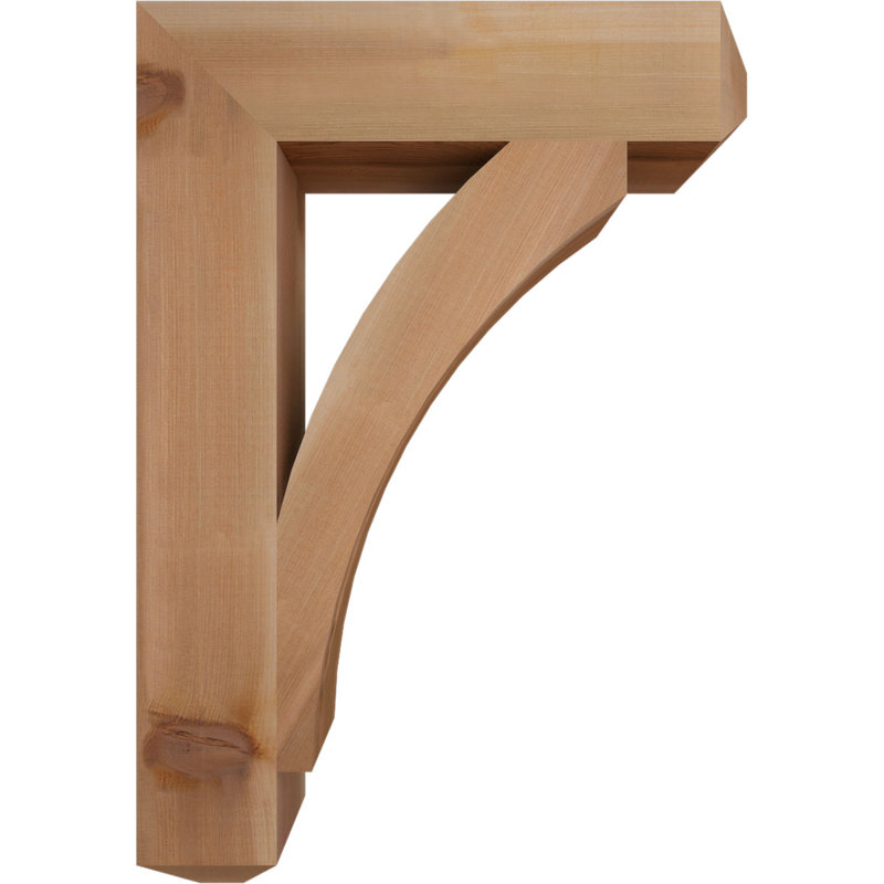 Support l 3 1/2 po x P 18 po x H 26 po Thorton Craftsman, Cèdre rouge de l'Ouest (lisse), H 26 po x l 4 po x P 18 po