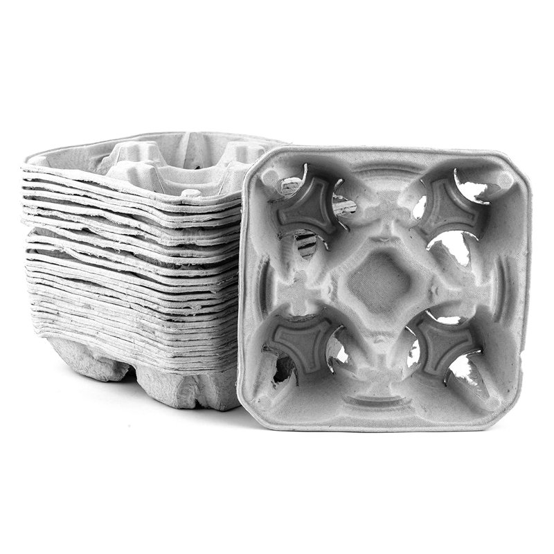 Porte-gobelet empilable en fibre EcoPality pour boissons chaudes et froides 4 tasses (25)