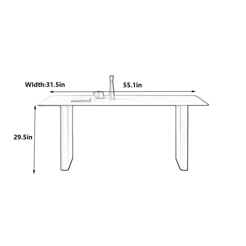Herold, H 29,5 po x L 55,1 po x l 31,5 po