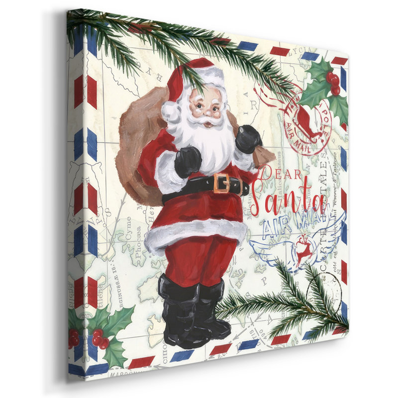 Christmas Par Avion I, H 16 po x l 16 po x P 1,5 po