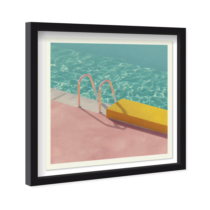 Poolside Symmetry II Print by Oliver Gal, 31.5"H x 31.5"W, Black Shadowbox