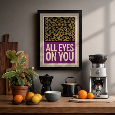 All Eyes on You Modern - Framed Print