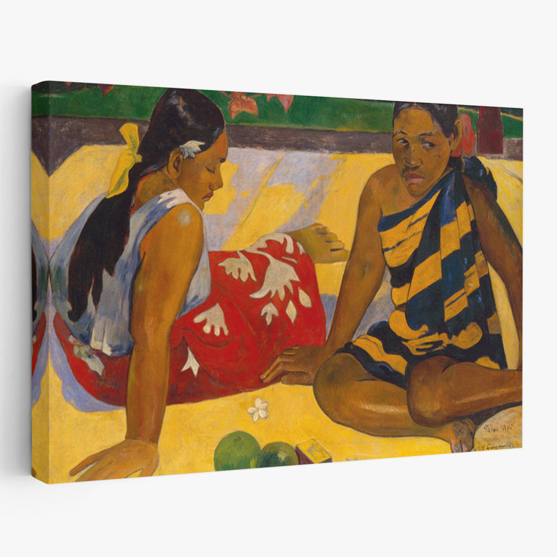 What News - Art figuratif post-impressionniste de musée multicultural, H 40 po x l 60 po