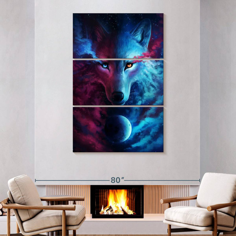 Brampt Where Light And Dark Meet, 74" H x 48" W