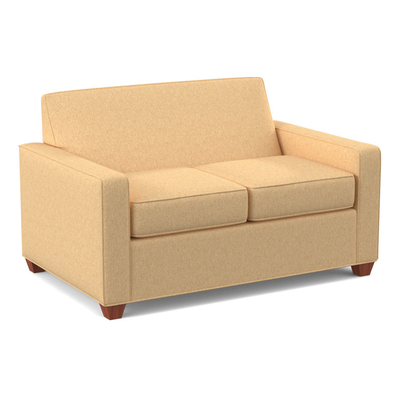 Avery Loveseat Sofa, Dorset Camel, BM Cherry