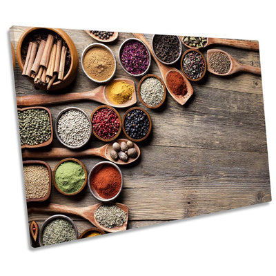 Kitchen Mixed Spices - Wrapped Canvas Print