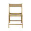 Chaise pliante en bois de teck naturel Kiawah Coastal-447257242