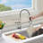 Topcraft Single‑Handle Single‑Hole Kitchen Faucet with Pull Down Sprayer-94118613