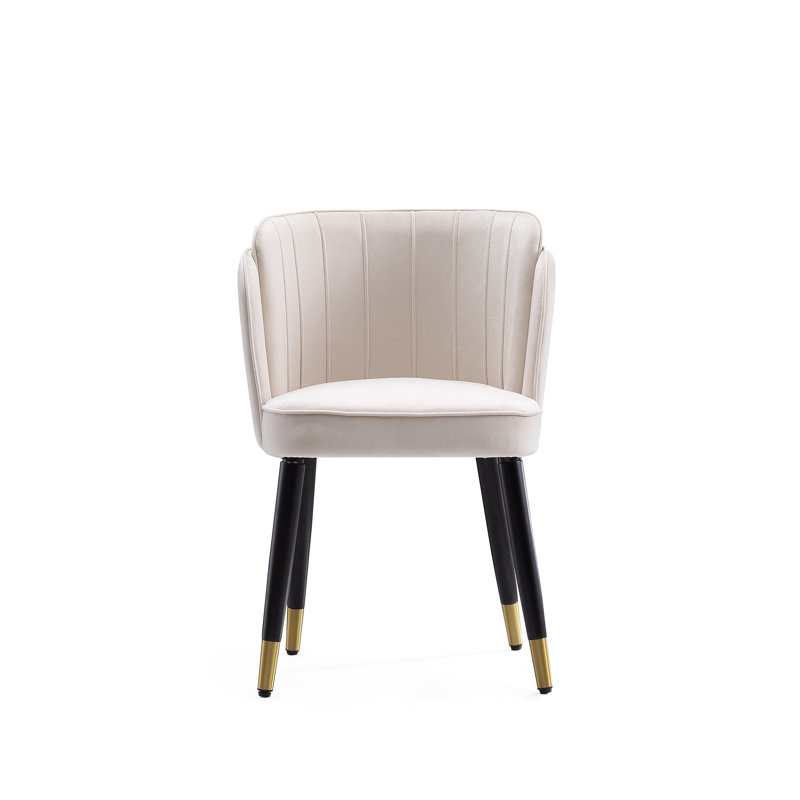 Chaise d'appoint Bacourt, Crème